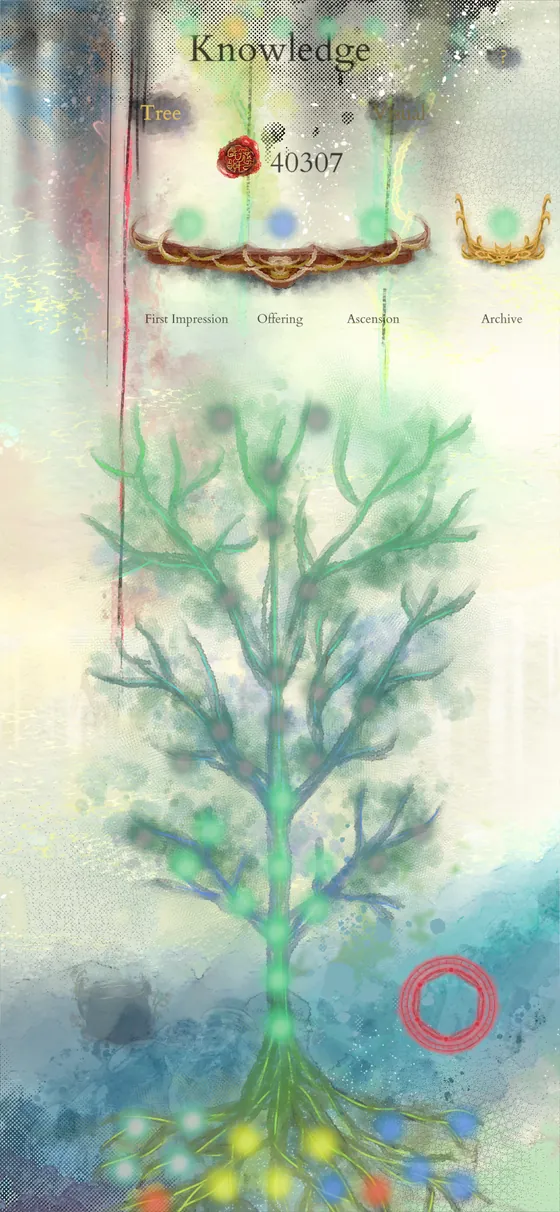 The Knowledge screen with the tree